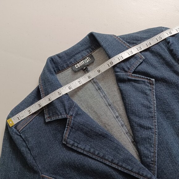 Contrast Jeans Denim Jacket - Picture 9 of 16